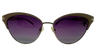 Óculos de Sol Sabrina Sato SS564 Cinza/Roxo Degradê