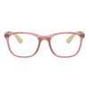 Armação de Óculos Infantil Ray-Ban RB1620 OPTICS KIDS Polido Rosa transparente